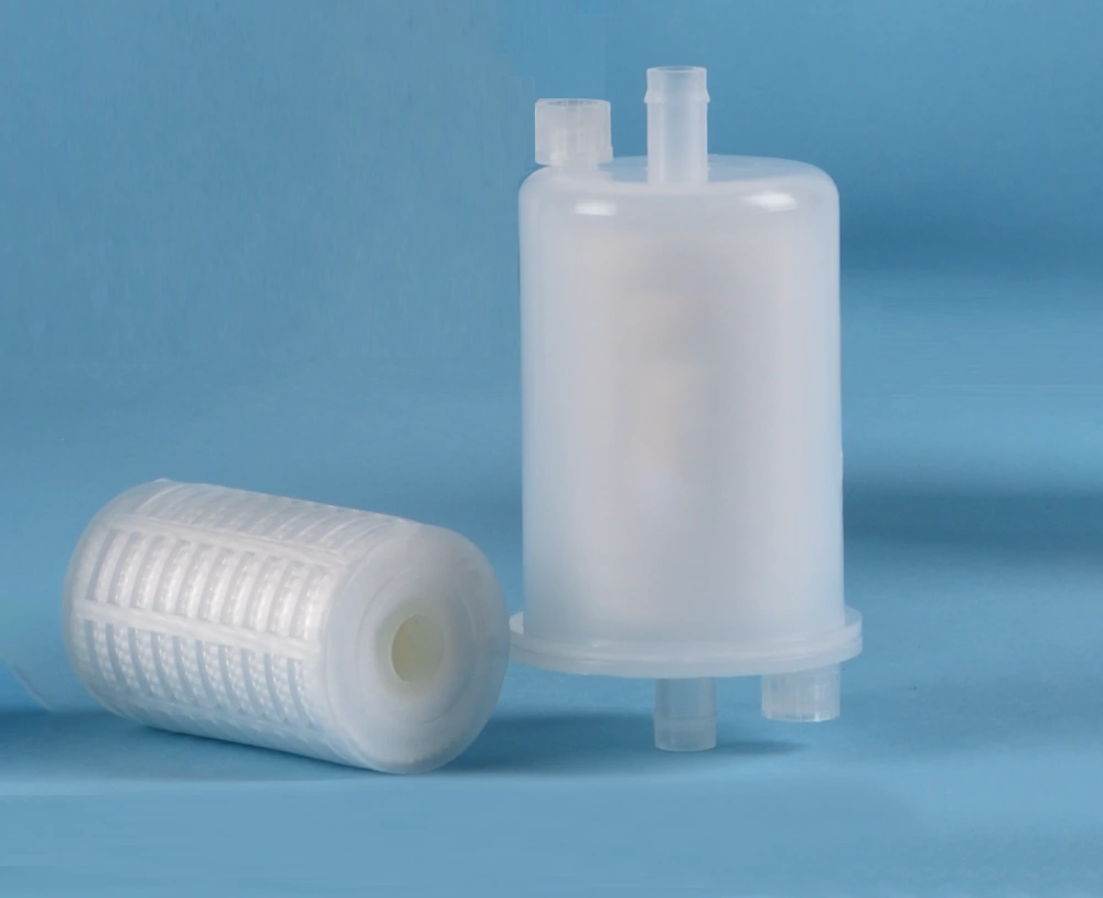 Characteristics and uses of polytetrafluoroethylene (PTFE) filter element.